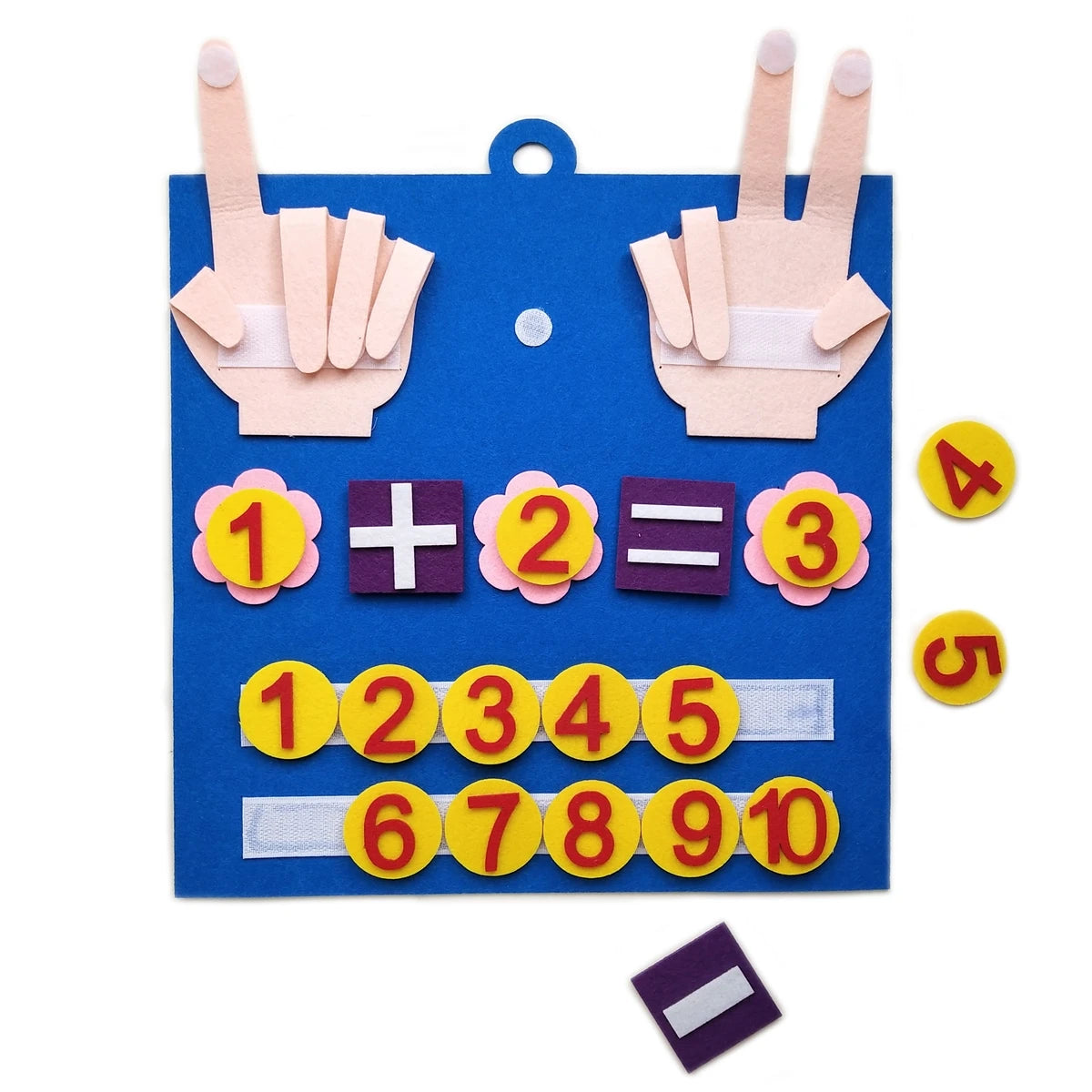 Montessori Toys Felt Finger Numbers Math Early Learning