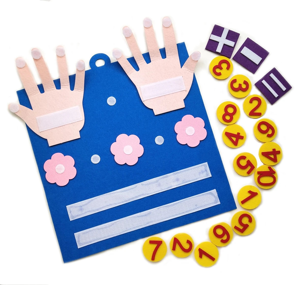 Montessori Toys Felt Finger Numbers Math Early Learning