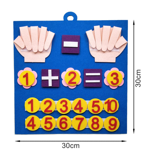 Montessori Toys Felt Finger Numbers Math Early Learning