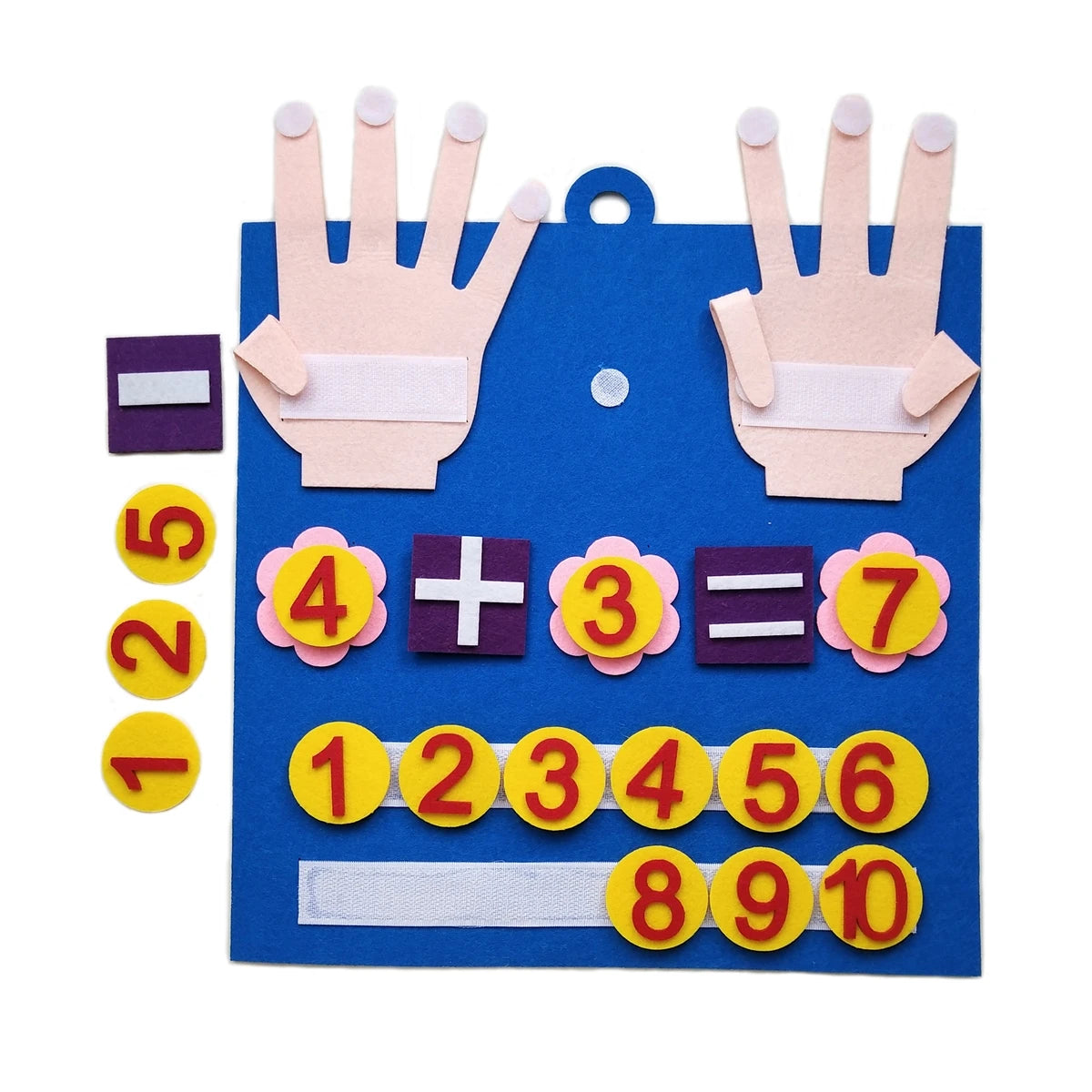 Montessori Toys Felt Finger Numbers Math Early Learning