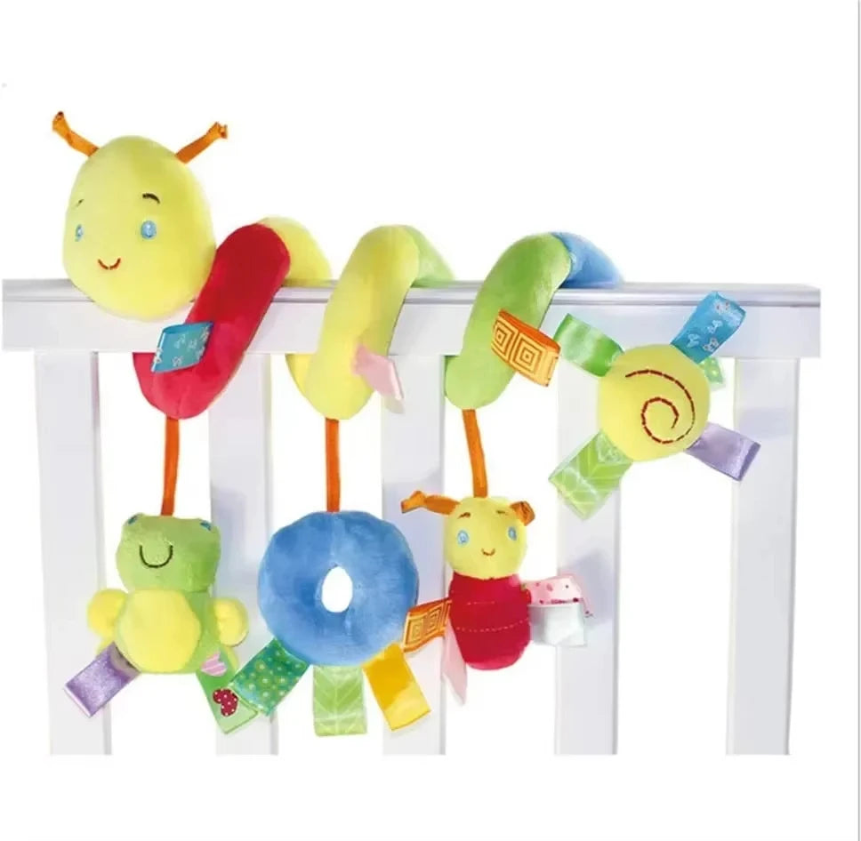 Spiral Baby Hanging Toy – Crib, Stroller & Car Seat Mobile with Soft Rattles