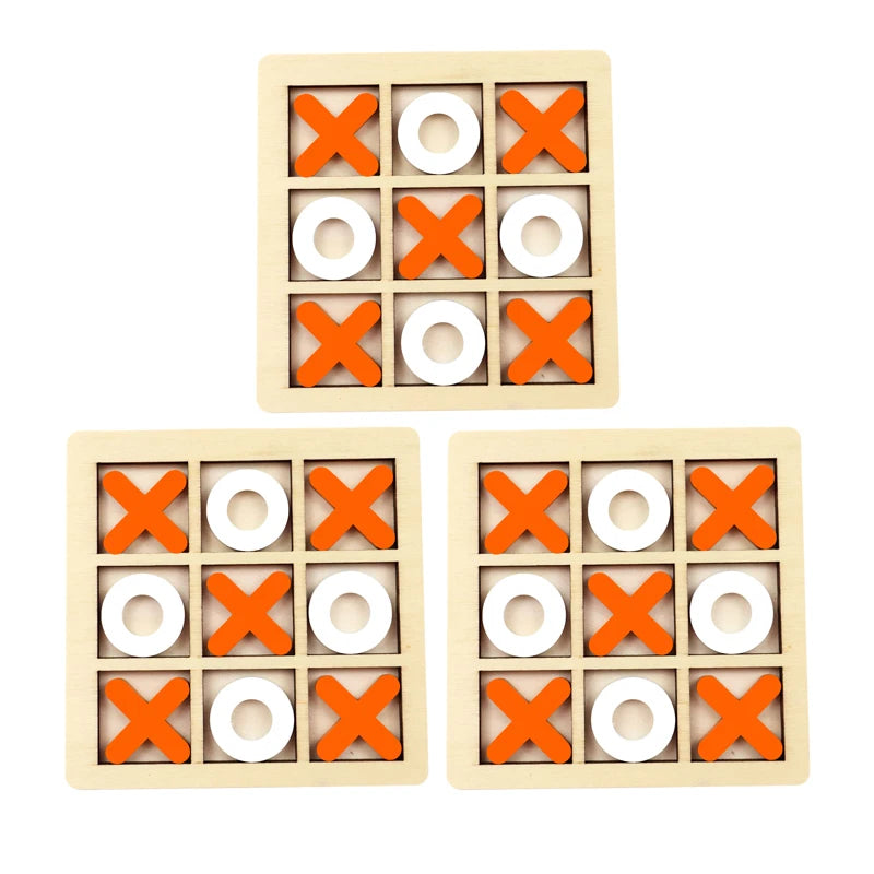 Montessori Play Game Wooden Toy Mini Chess, Puzzle