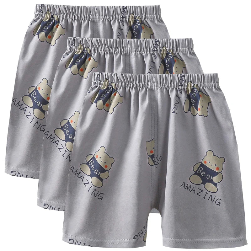 3-Piece Cotton Casual Summer Shorts