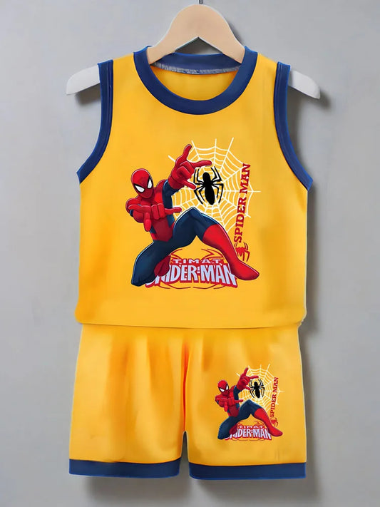 2-Piece Spiderman Quick Drying Breathable Basketball Set