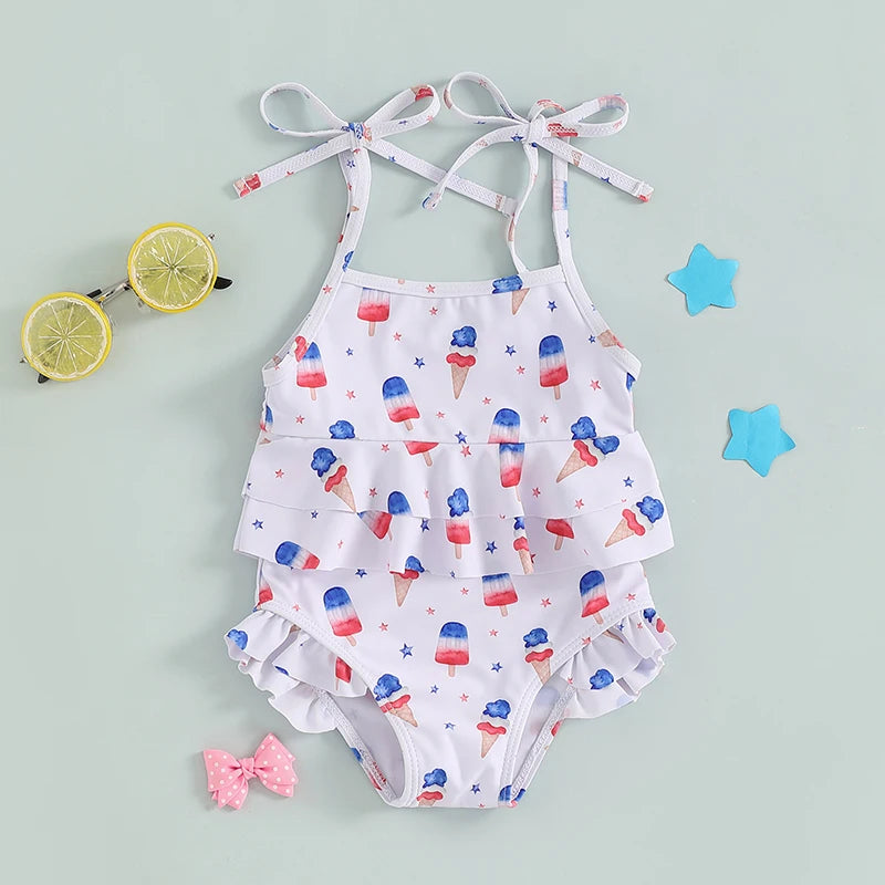 Independence Day Baby Girl Swimsuit