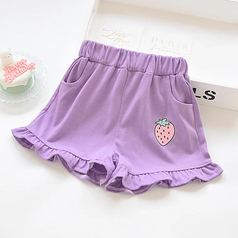 Summer Shorts Strawberry Printed