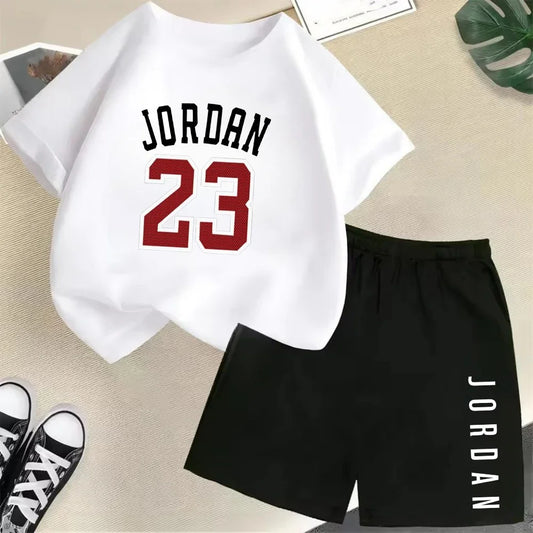 2-Piece Summer Sport Short-Sleeved Set