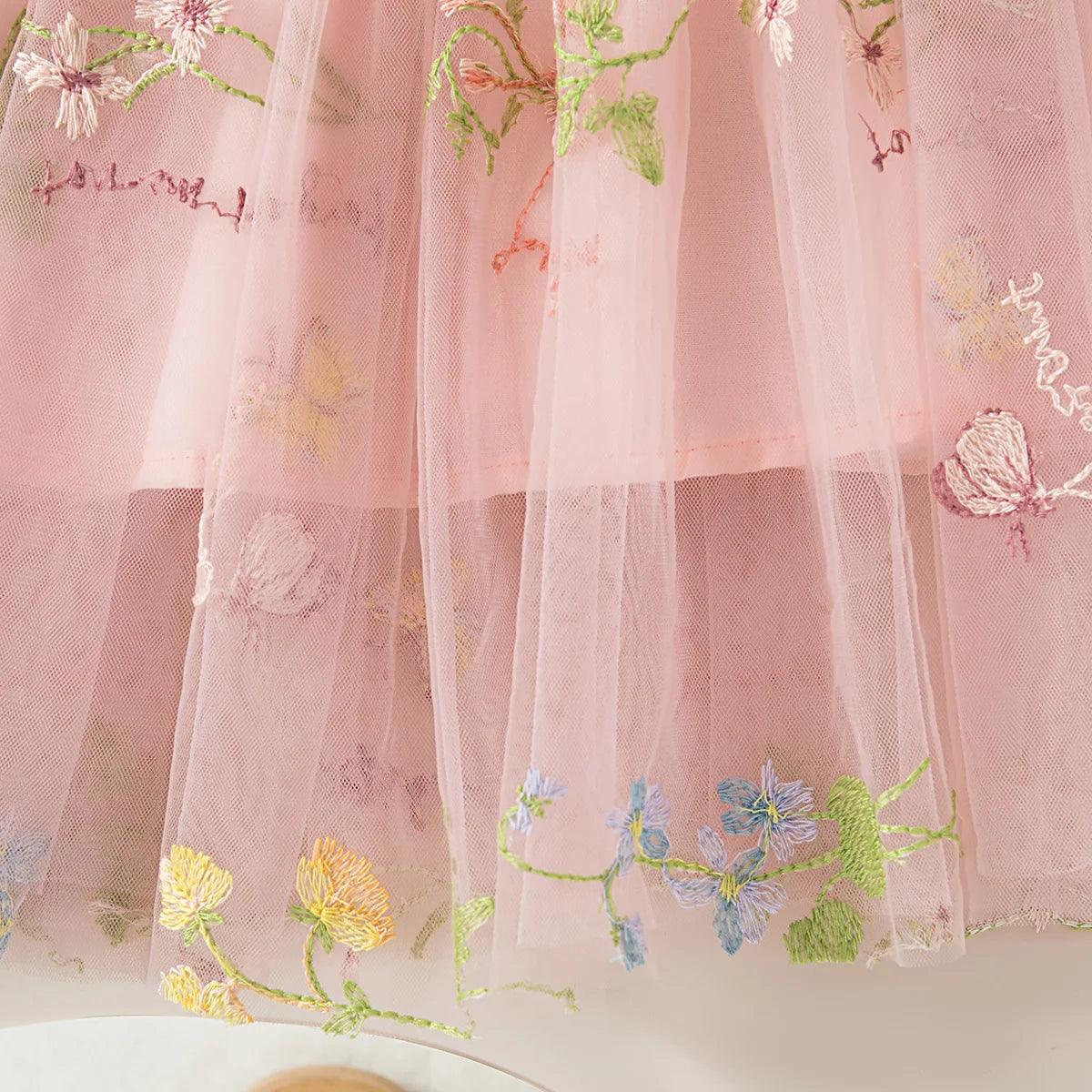 Butterfly Wing Floral Chiffon Princess Dress