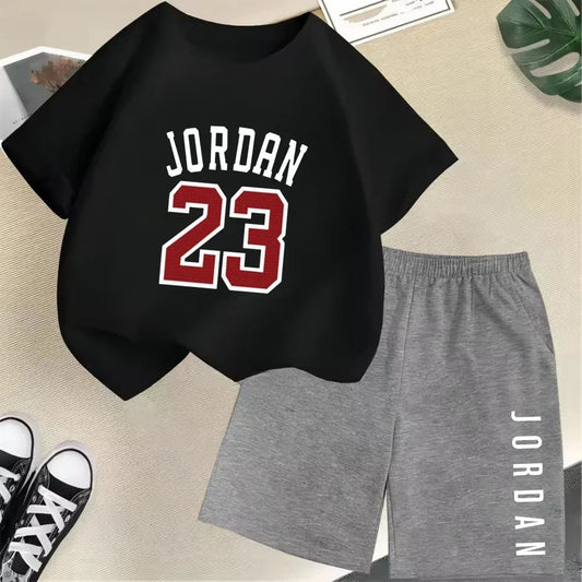 2-Piece Summer Sport Short-Sleeved Set