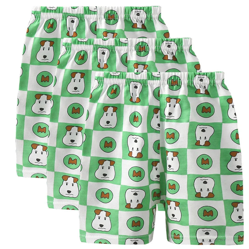 3-Piece Cotton Casual Summer Shorts