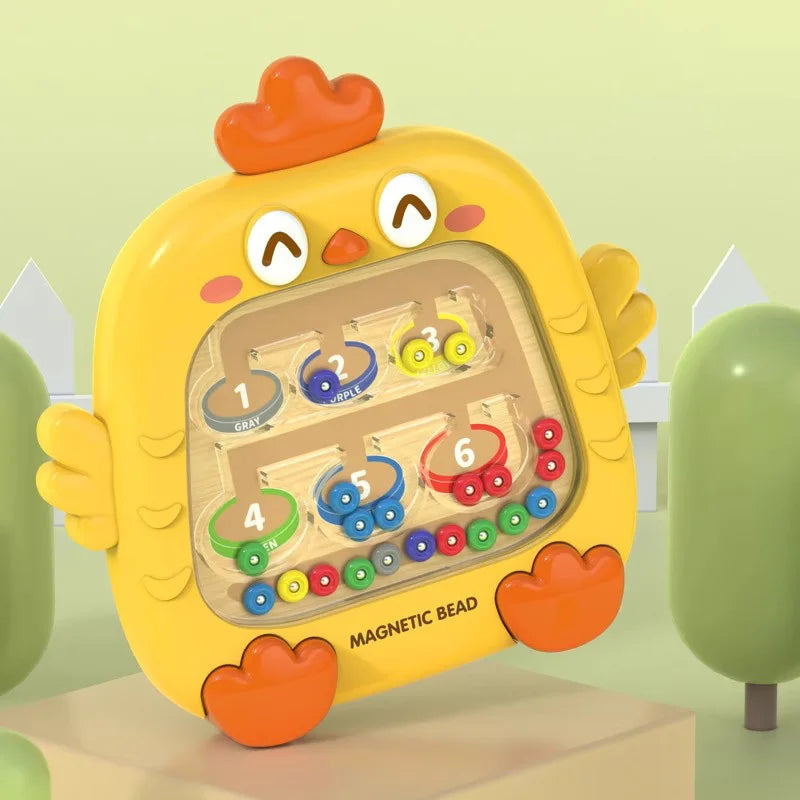 Montessori Magnetic Bead Maze – Motor Toy