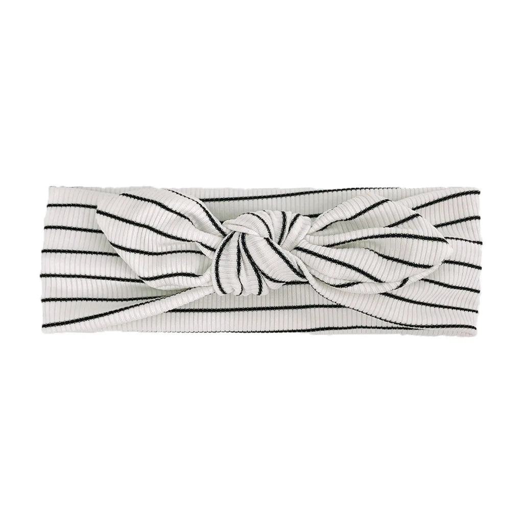 Baby Headband Striped With Bow