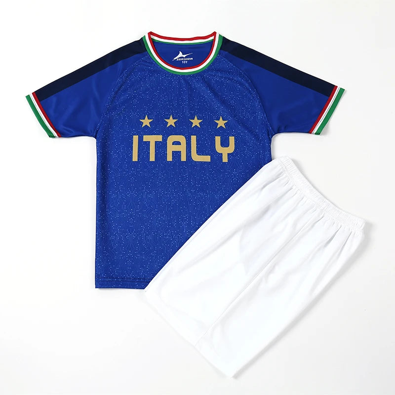 Italy Children's Soccer Jersey Set