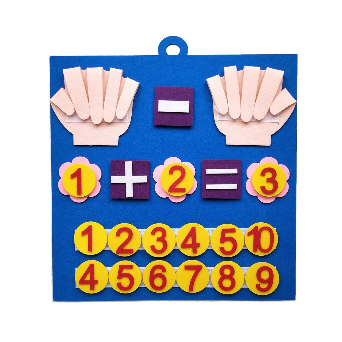 Montessori Toys Felt Finger Numbers Math Early Learning