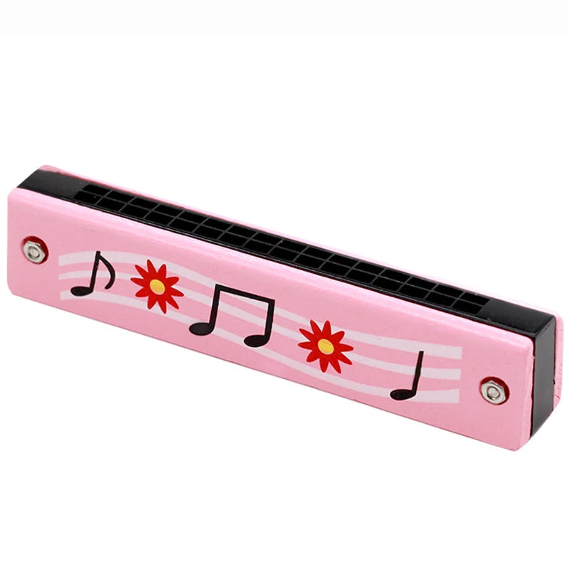 Children's Wooden Harmonica Musical Instrument