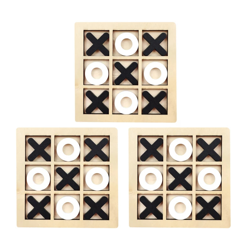 Montessori Play Game Wooden Toy Mini Chess, Puzzle