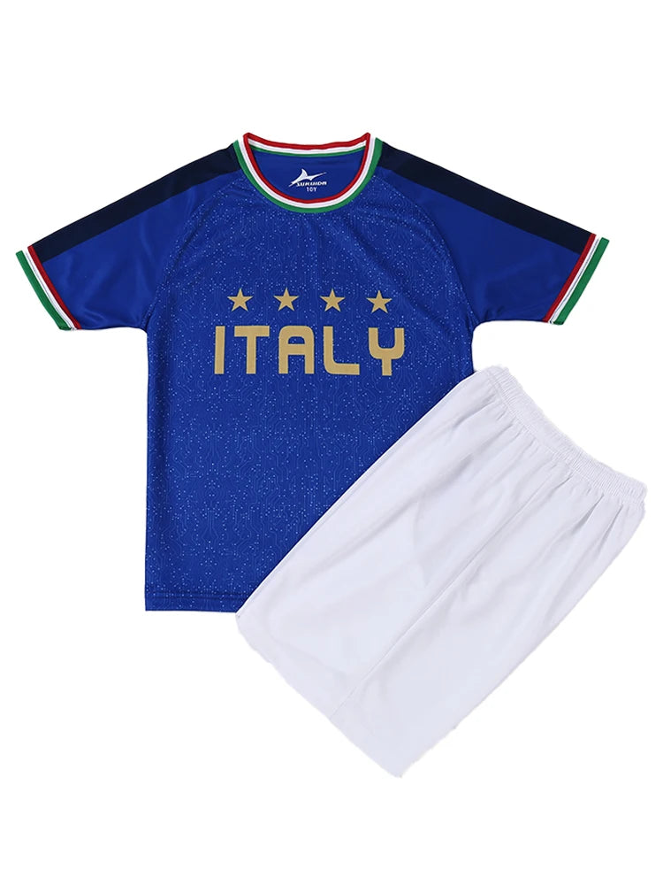 Italy Children's Soccer Jersey Set