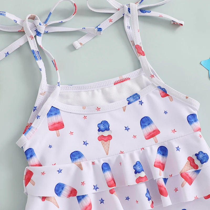 Independence Day Baby Girl Swimsuit