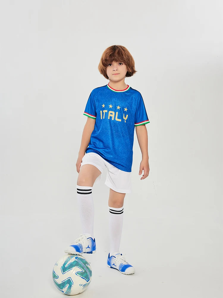 Italy Children's Soccer Jersey Set