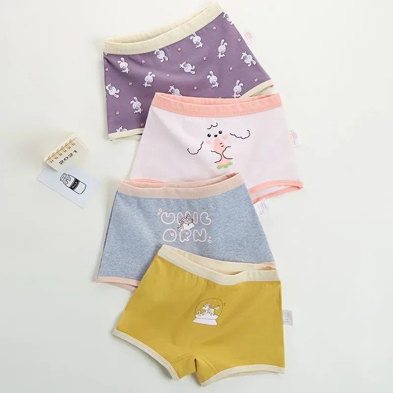 4-Piece Cotton Breathable Panties