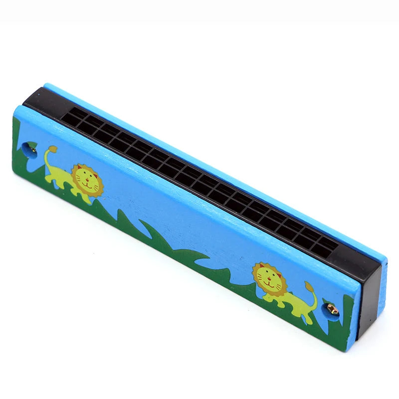 Children's Wooden Harmonica Musical Instrument
