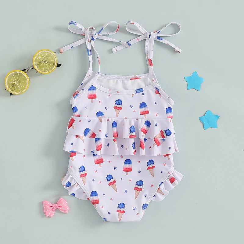 Independence Day Baby Girl Swimsuit