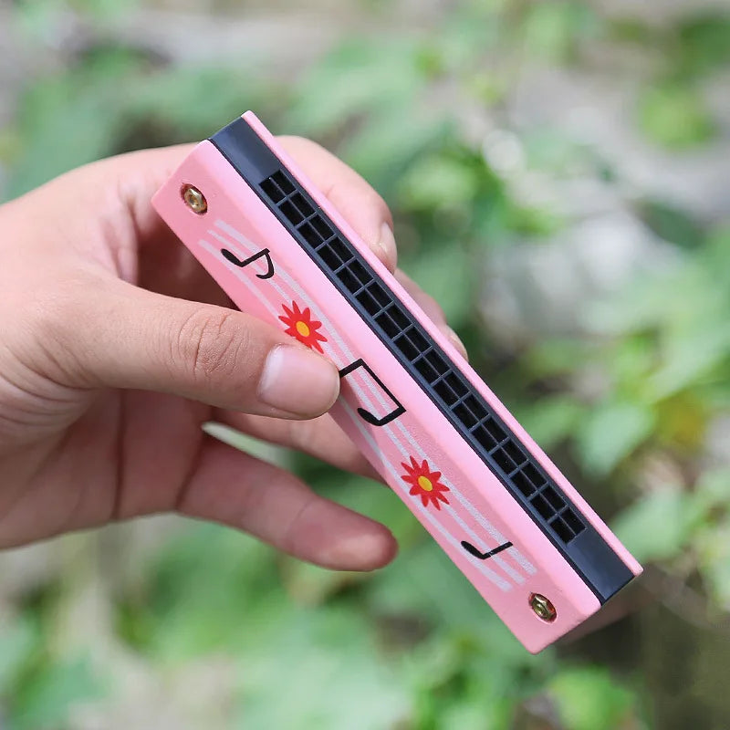 Children's Wooden Harmonica Musical Instrument