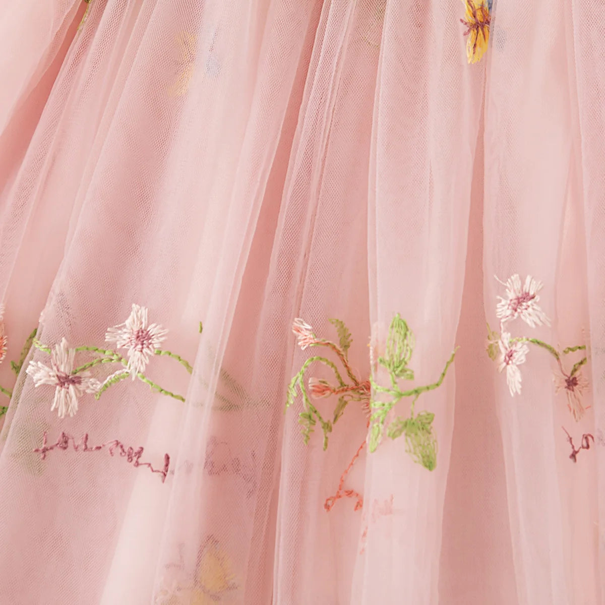 Butterfly Wing Floral Chiffon Princess Dress