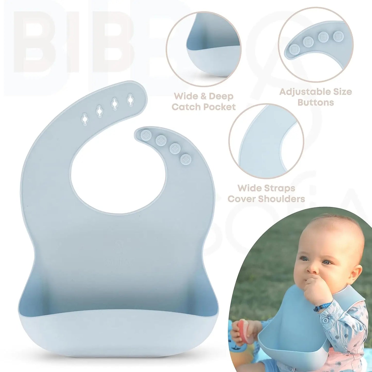 5-Piece Silicone Baby Feeding Set