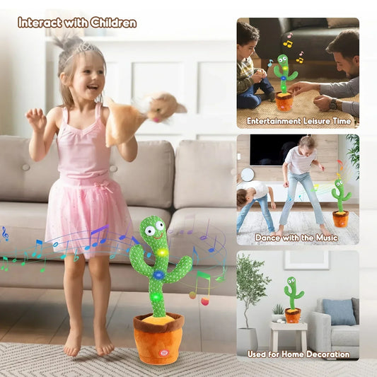 Dancing Talking Cactus Toys Birthday Home Decoration for Children