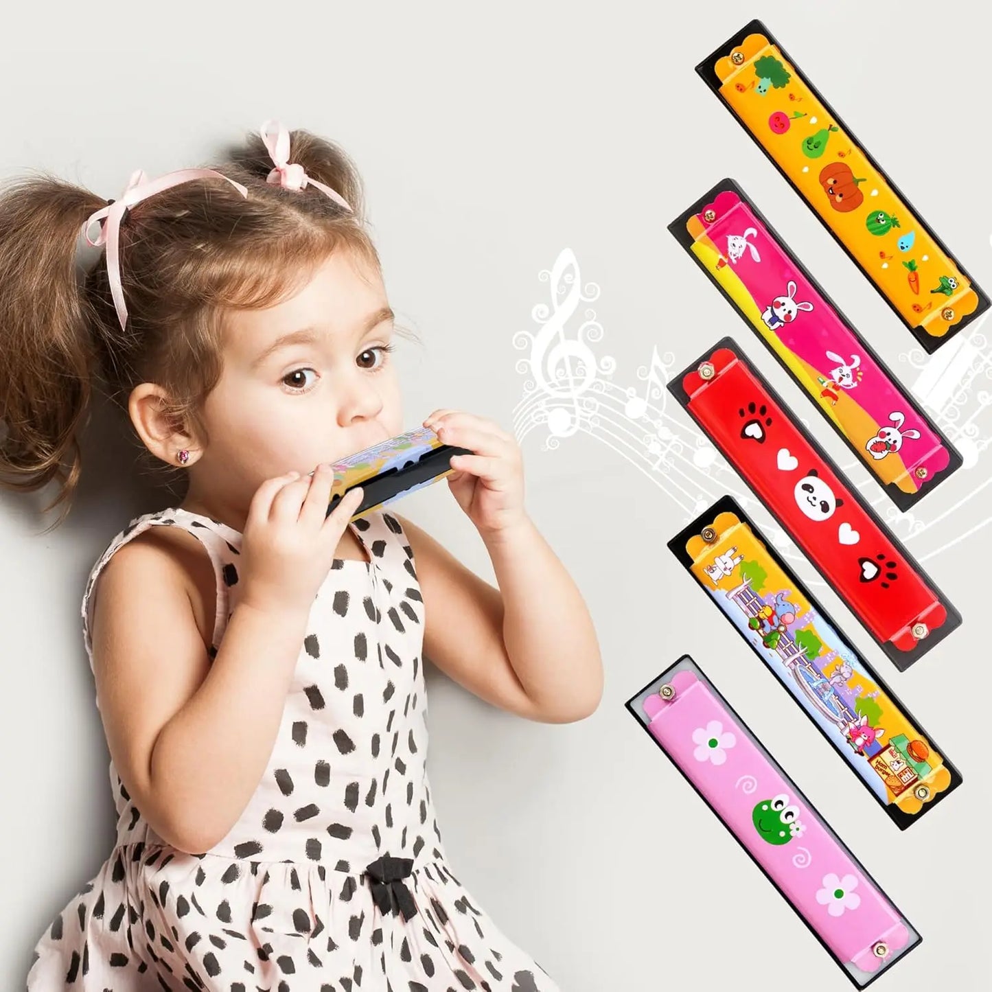 Children's Wooden Harmonica Musical Instrument