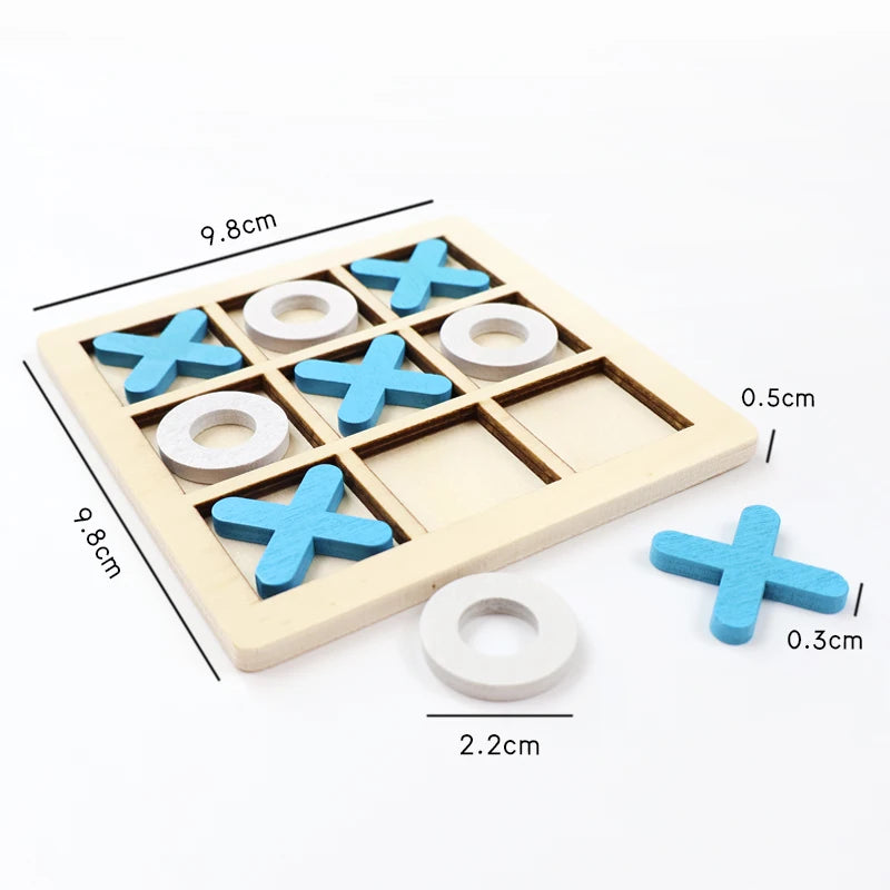 Montessori Play Game Wooden Toy Mini Chess, Puzzle