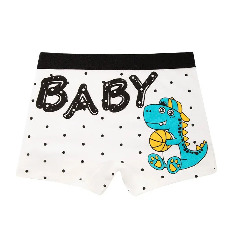 4-Piece Cartoon-Printed Briefs