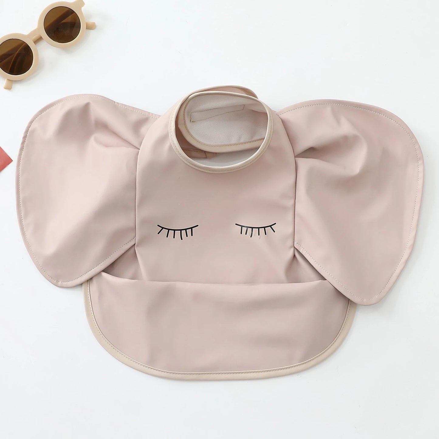 Soft PU Baby Dining Waterproof Bibs With Pocket