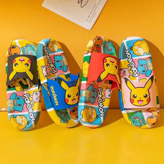 Cartoon Pikachu Flip-flops