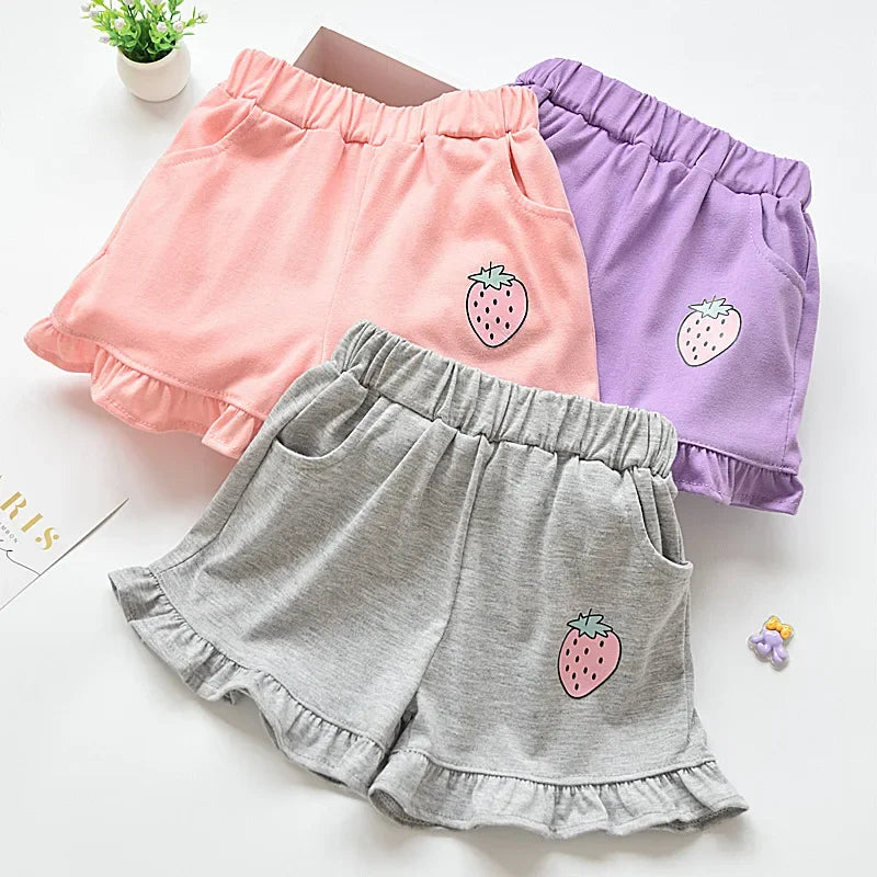 Summer Shorts Strawberry Printed