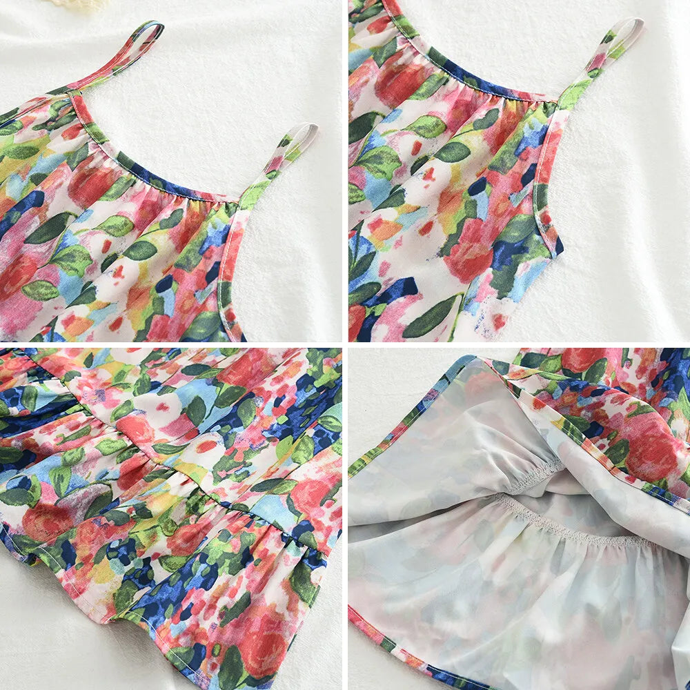 Floral Dress With a Bag