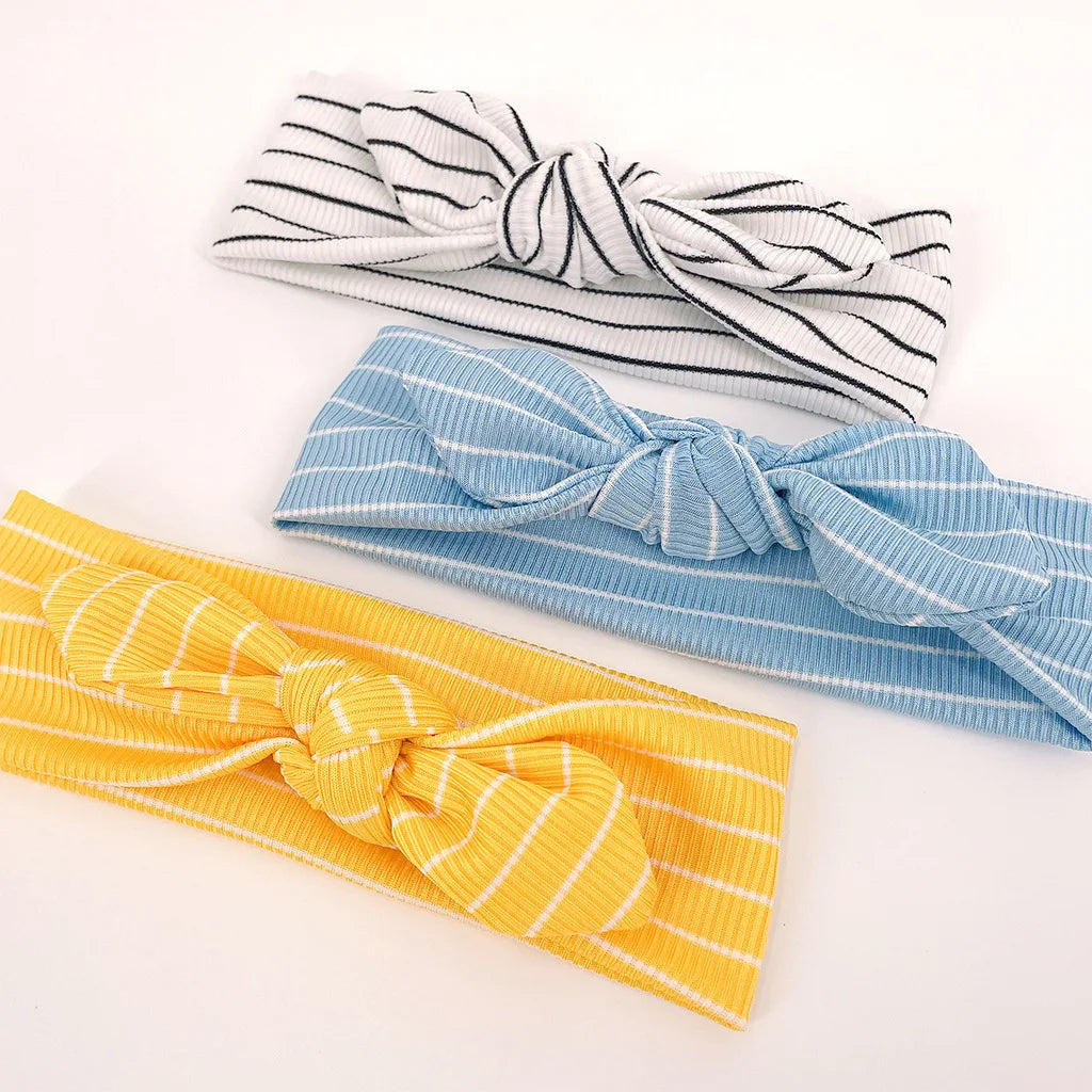 Baby Headband Striped With Bow