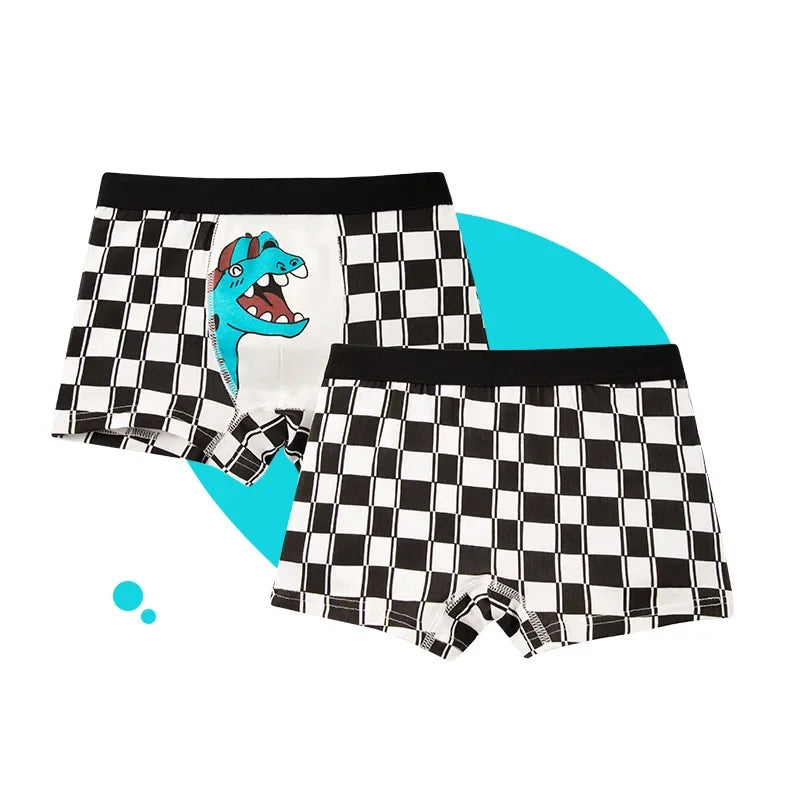 4-Piece Cartoon-Printed Briefs