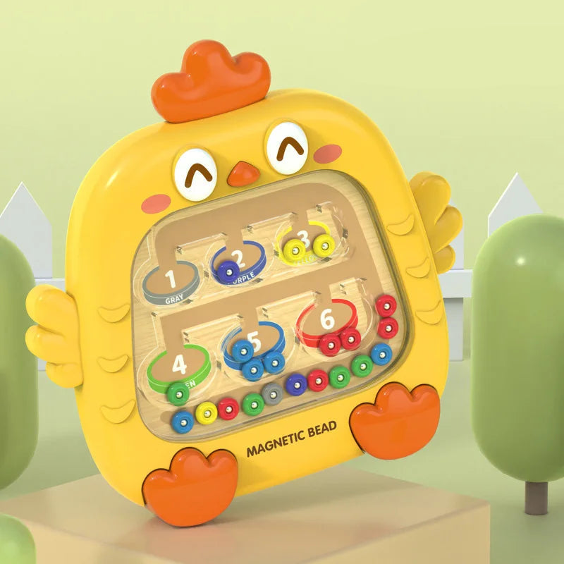 Montessori Magnetic Bead Maze – Motor Toy