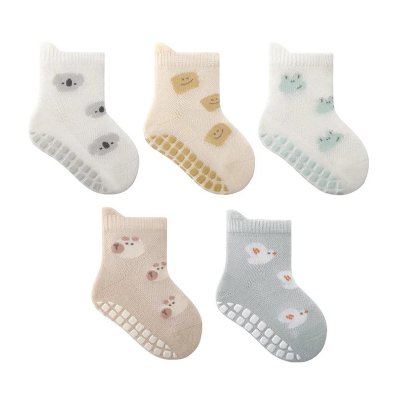 5 Pairs Non-Slip Breathable Socks