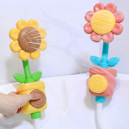 Baby Sunflower Shower Bath Toy Sprinkler Spray