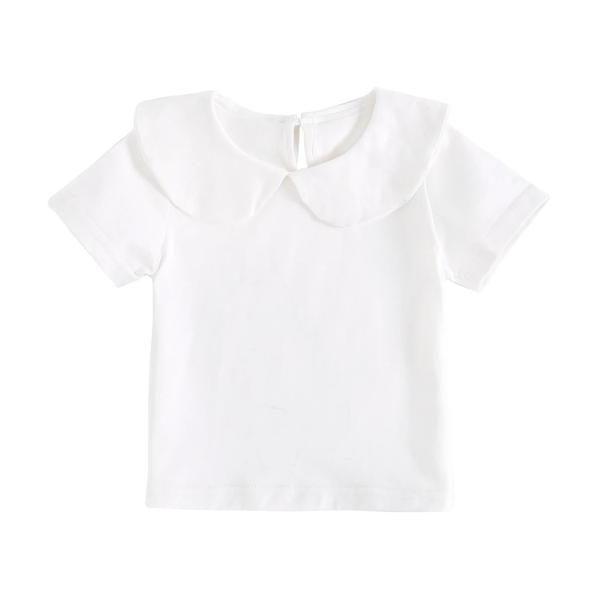 Ruffle Collar Soft Cotton Shirt