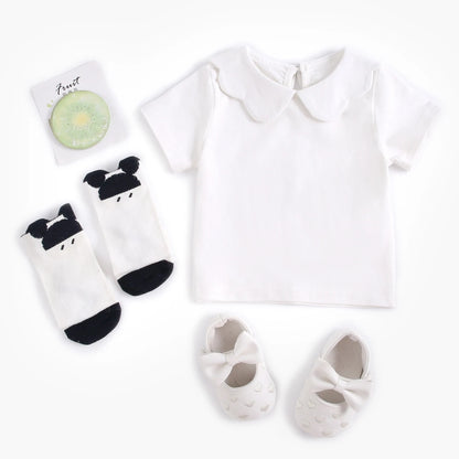 Ruffle Collar Soft Cotton Shirt