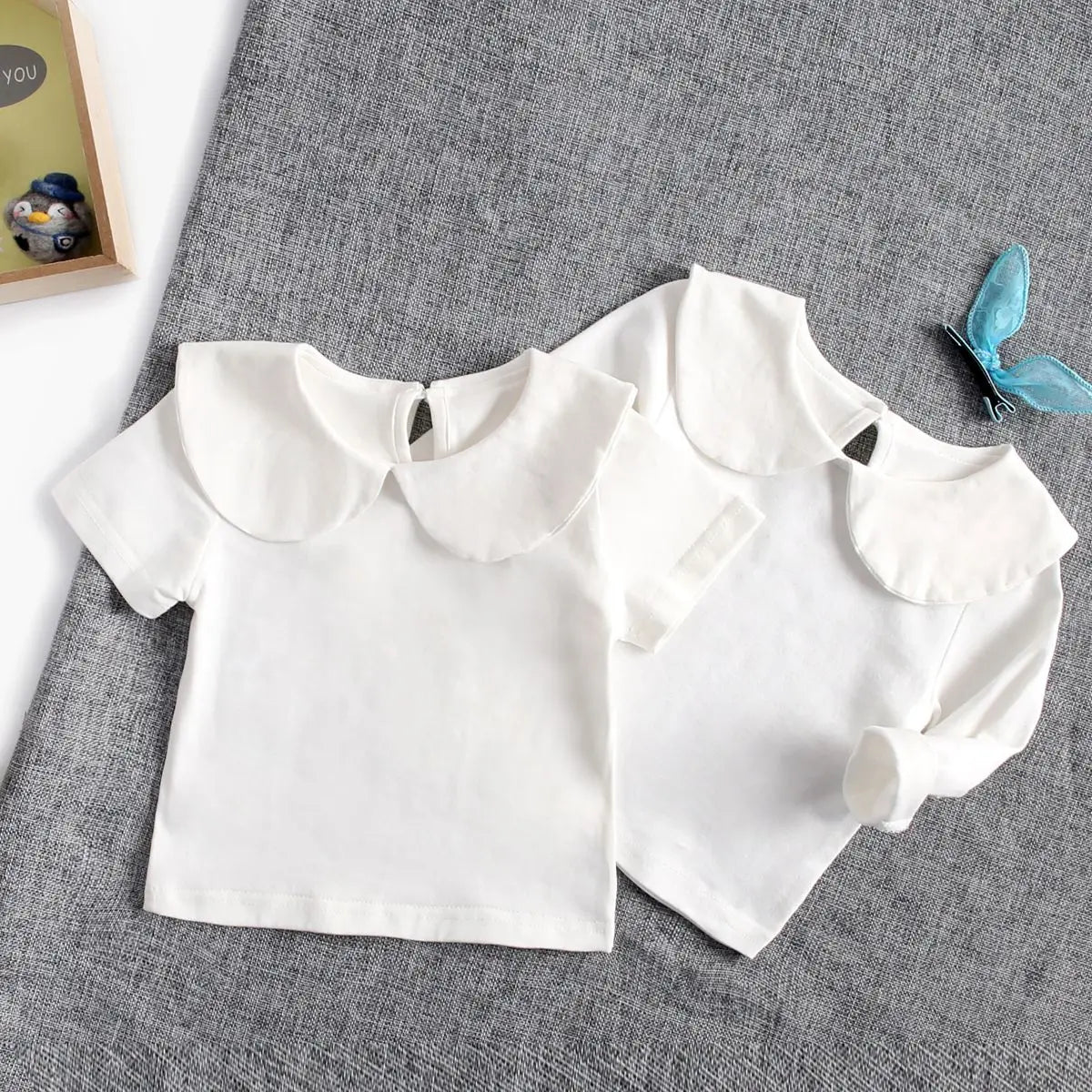 Ruffle Collar Soft Cotton Shirt