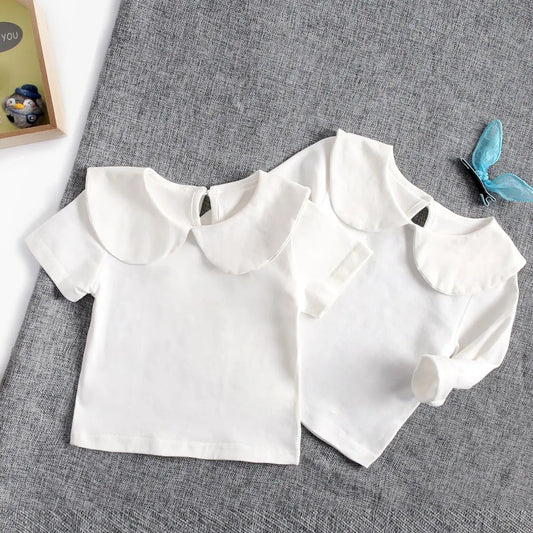 Ruffle Collar Soft Cotton Shirt
