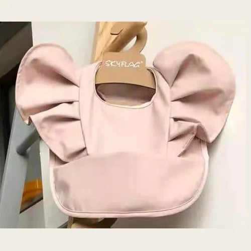 Soft PU Baby Dining Waterproof  Bibs With Pocket