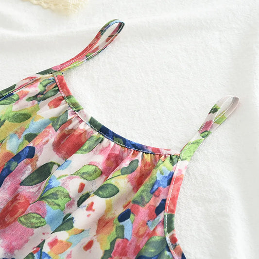 Floral Dress With a Bag