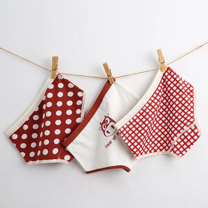3-Piece Floral Cotton Panties