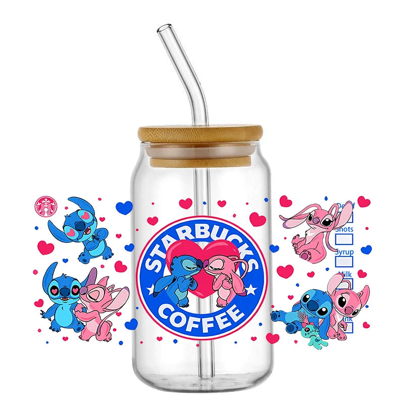 UV DTF Stitch Cup Stickers